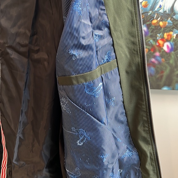 Bomber jacket. Pine green color. 2XL. - Picture 5 of 8